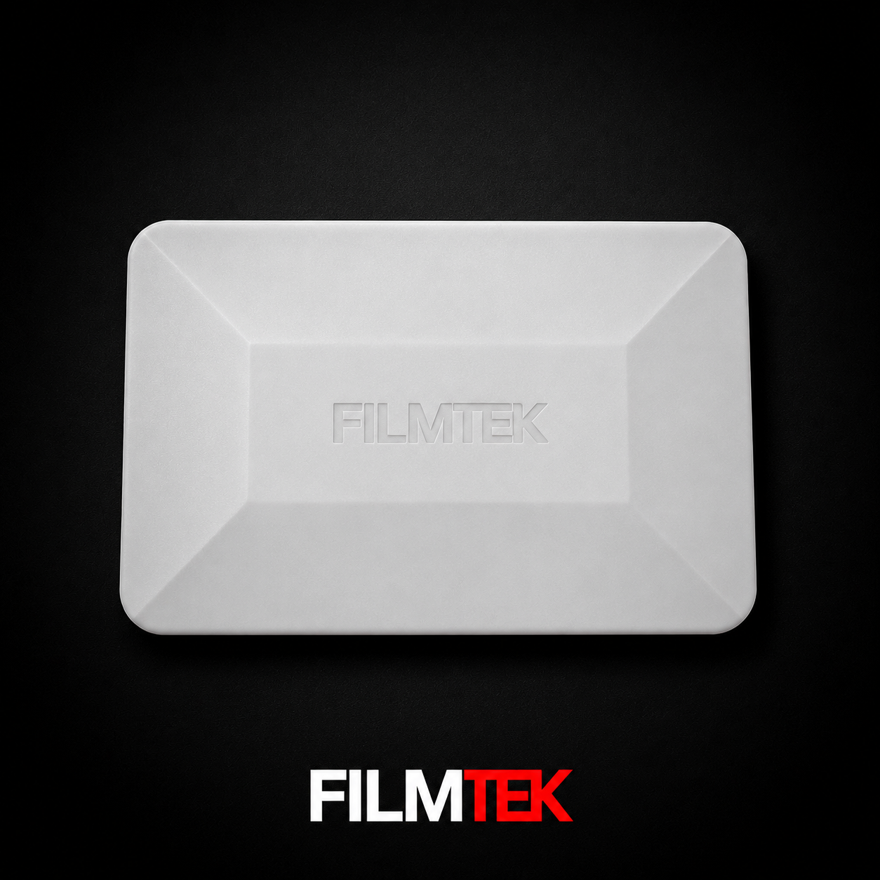 4'' White Hard Card