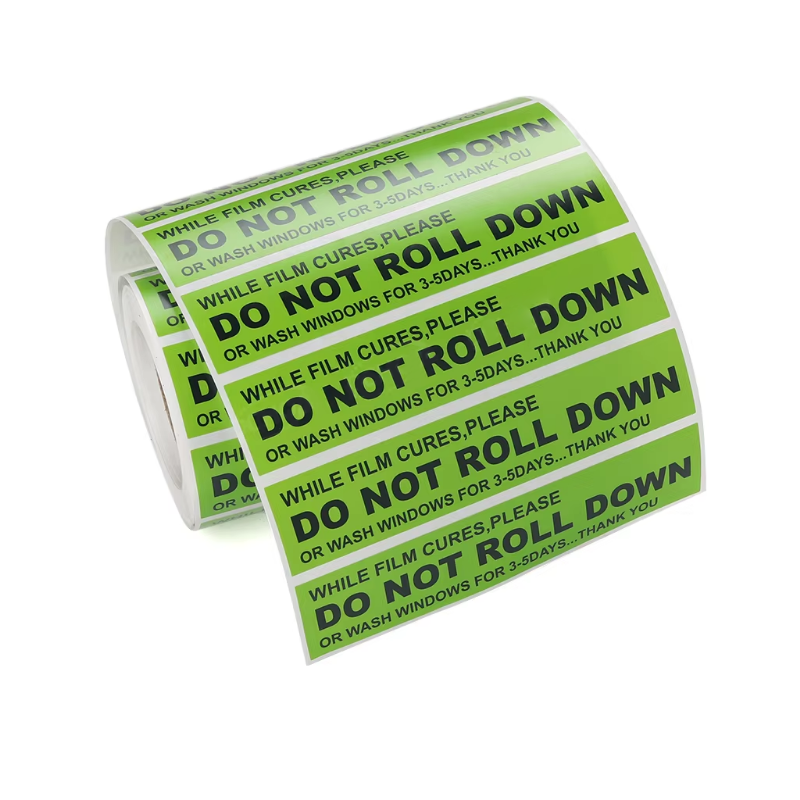 DO NOT ROLL DOWN STICKER