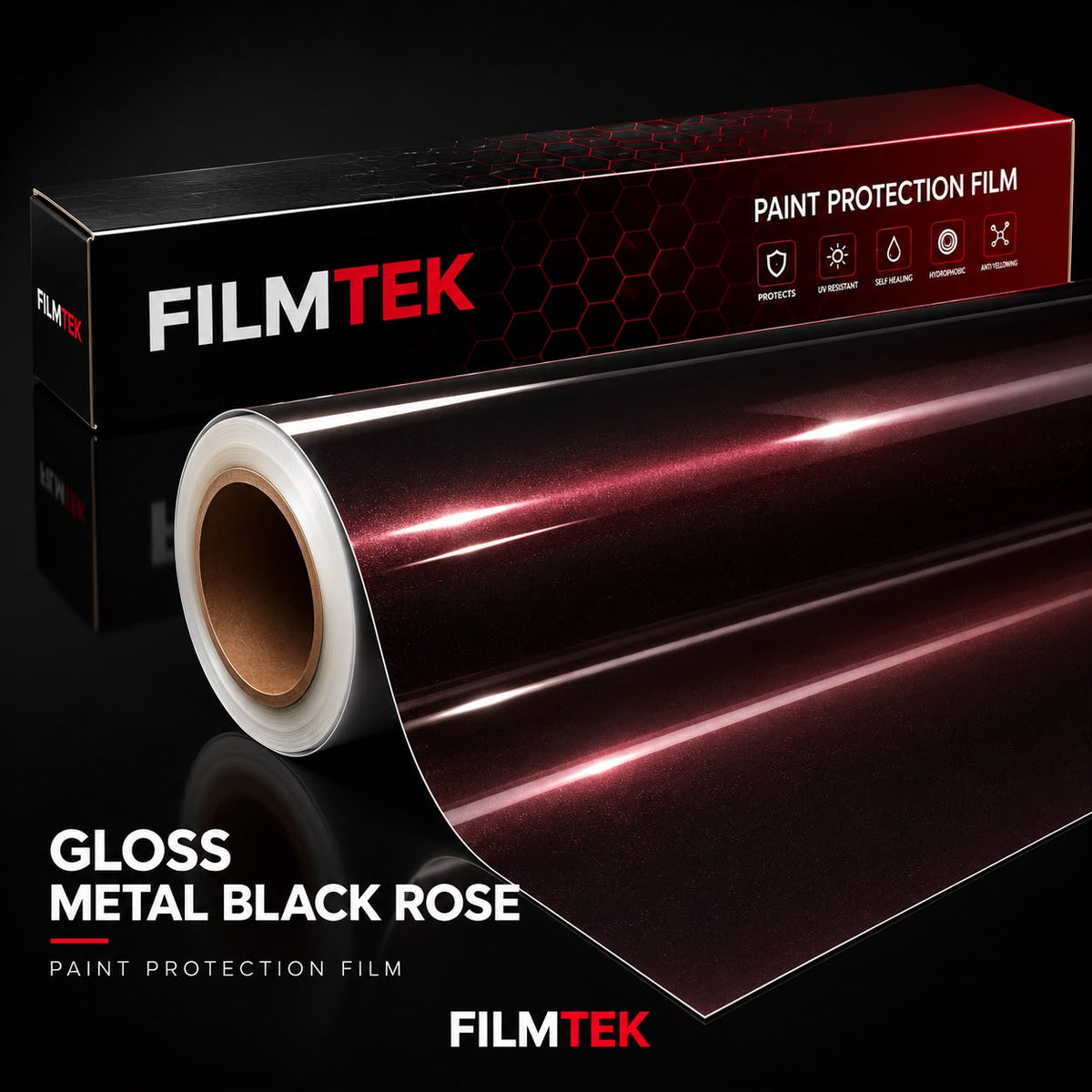Gloss Metal Black Rose