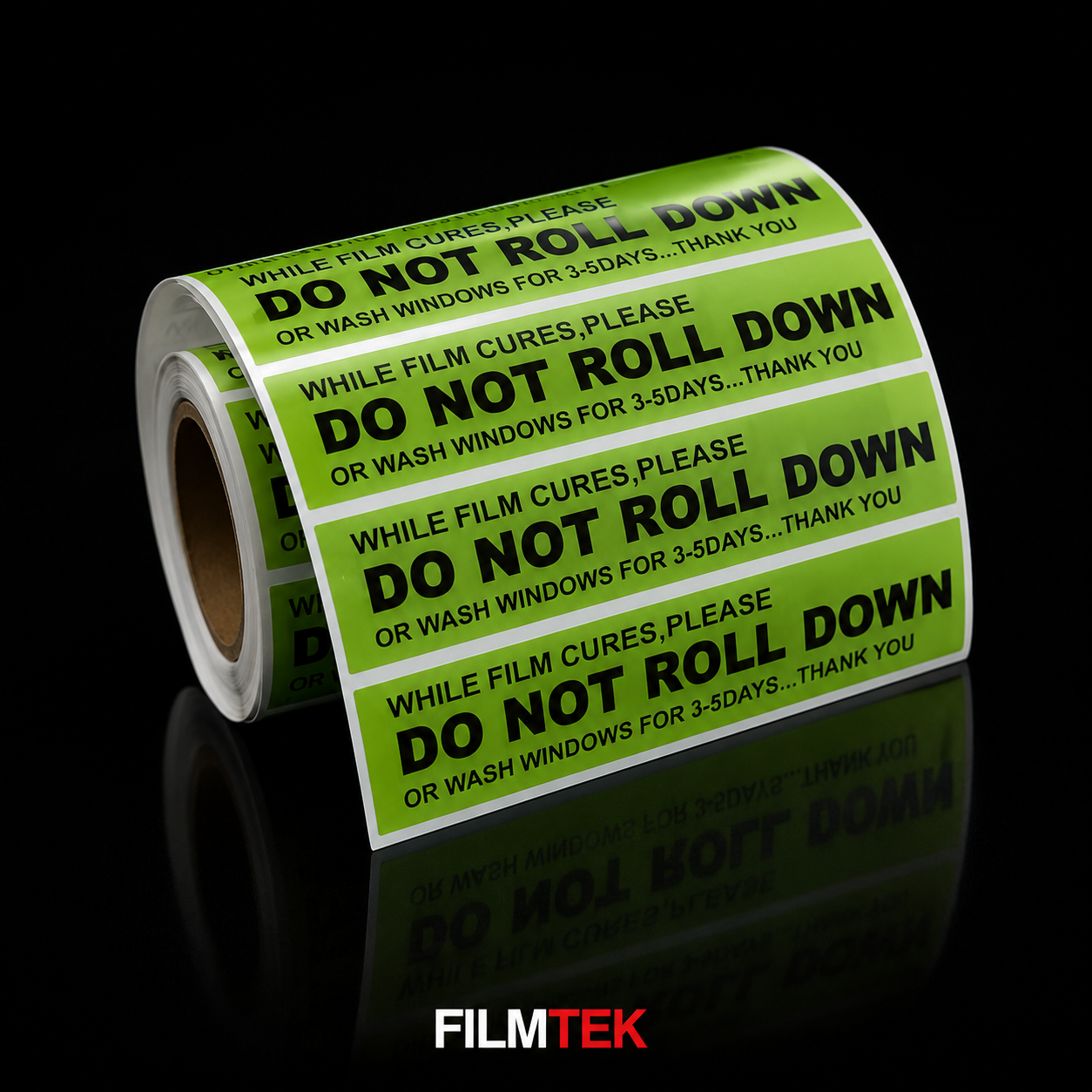 DO NOT ROLL DOWN STICKER