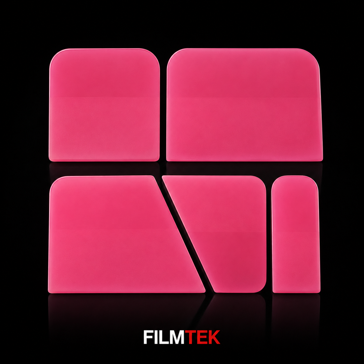 Pink PPF Squeegees 5pcs Set