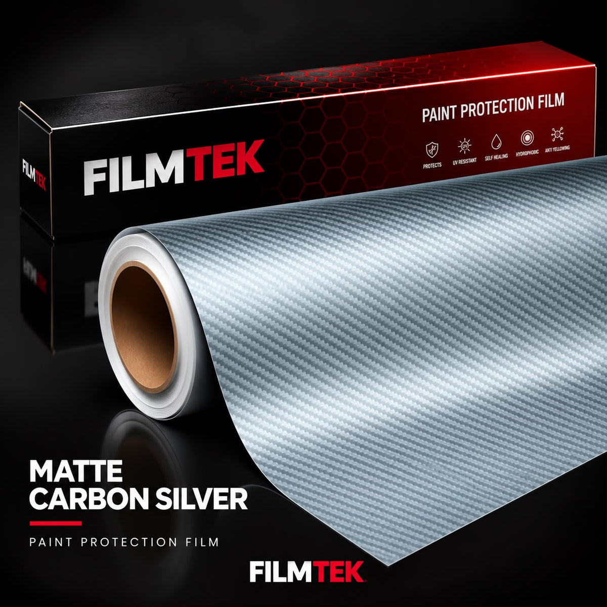 Matte Carbon Silver