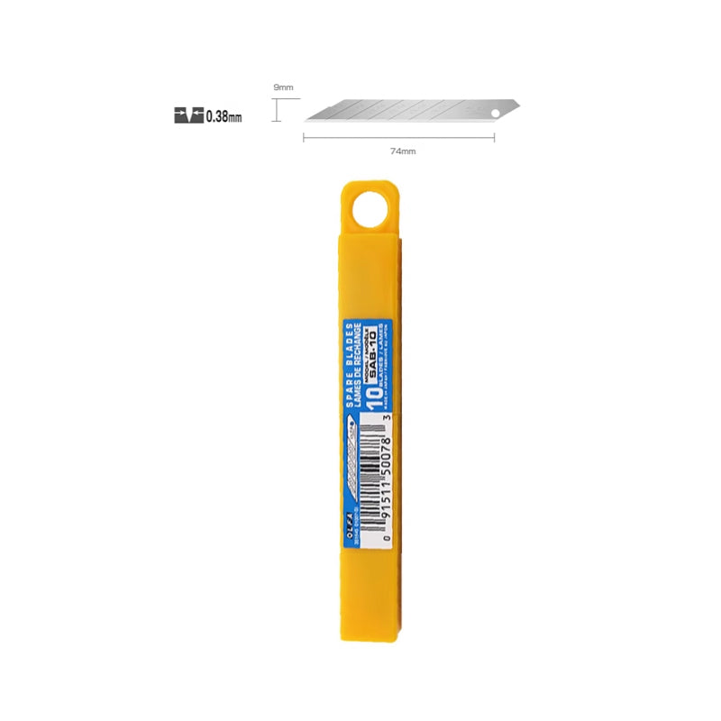 OLFA 30 degree 9mm carbon steel blade 10pcs