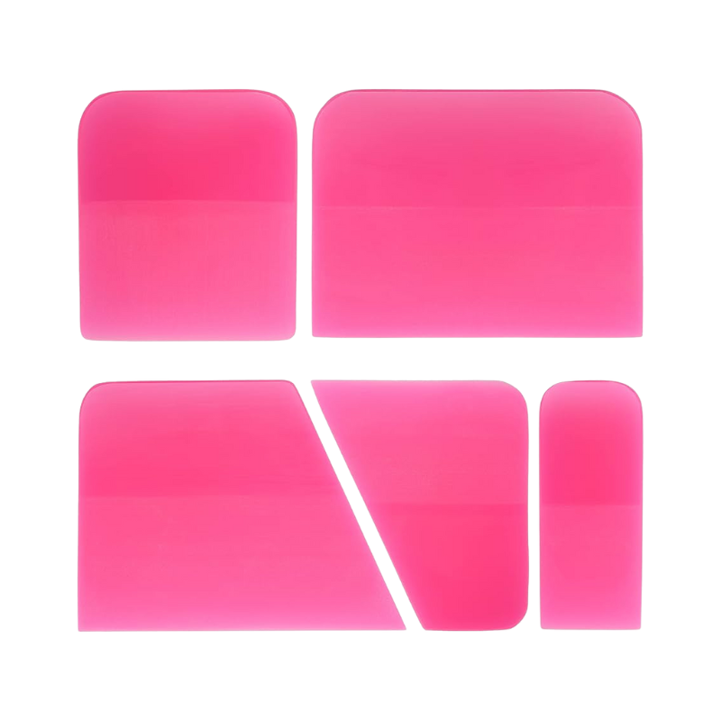 Pink PPF Squeegees 5pcs Set
