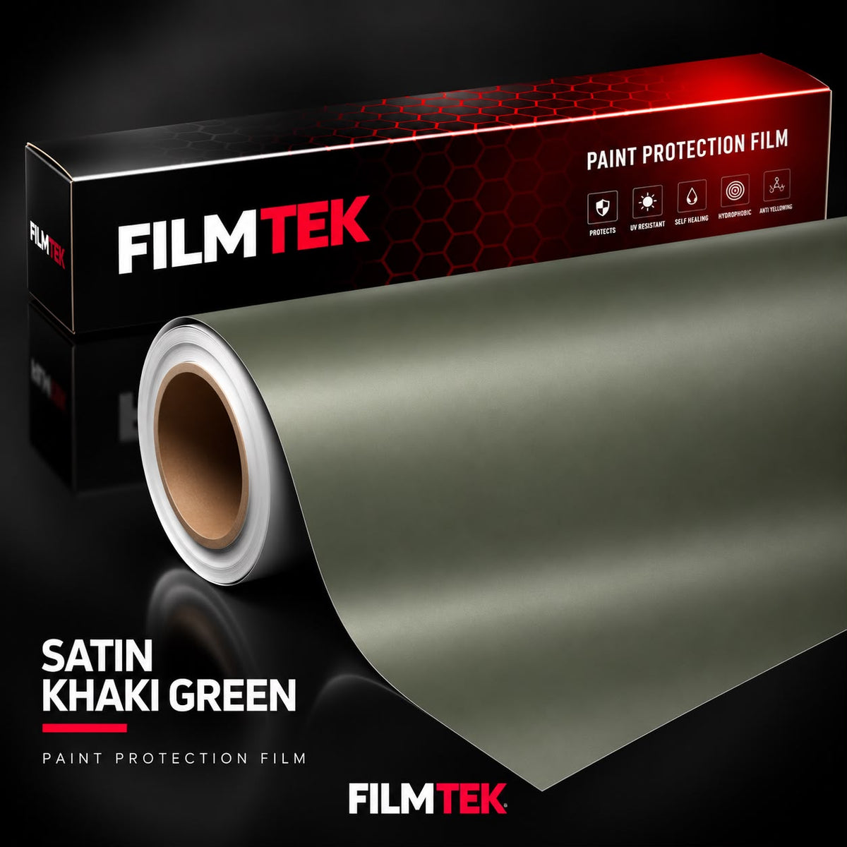 Satin Khaki Green